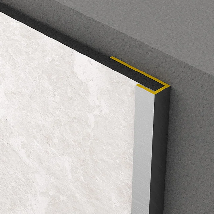 Profil aluminiowy zakończeniowy C do płyt ściennych Rocko Tiles (czarny)