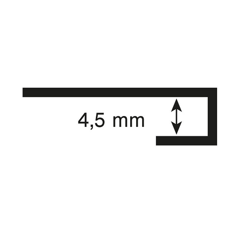Profil aluminiowy zakończeniowy C do płyt ściennych Rocko Tiles (brązowy)