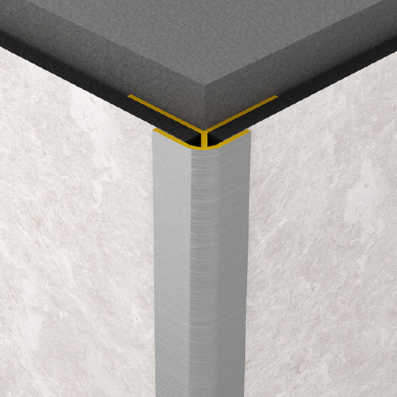 Profil aluminiowy do płyt ściennych Rocko Tiles- narożnik zewnętrzny (srebrny)