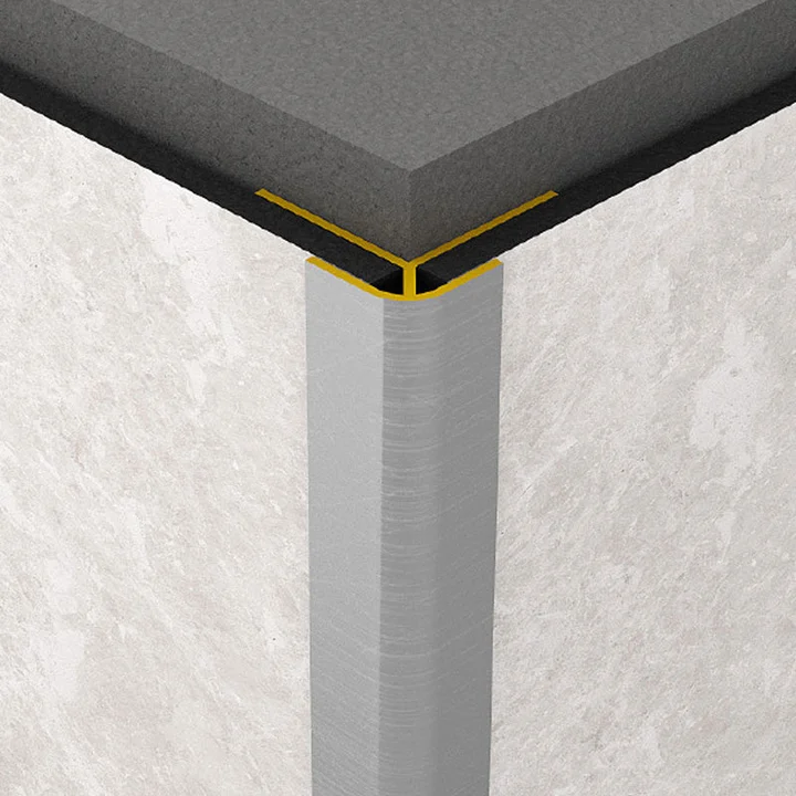Profil aluminiowy do płyt ściennych Rocko Tiles- narożnik zewnętrzny (czarny)