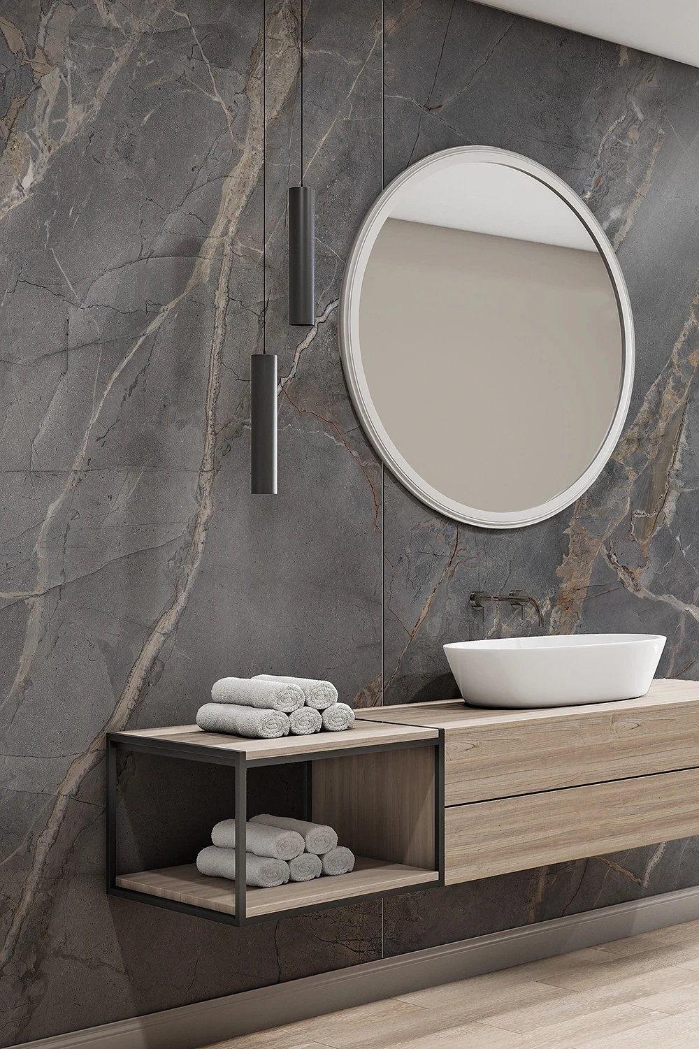Wodoodporna płyta ścienna Velvet Marble R193 PT