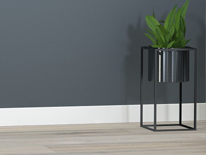 Listwa przypodłogowa MDF biała LK80L24-9002