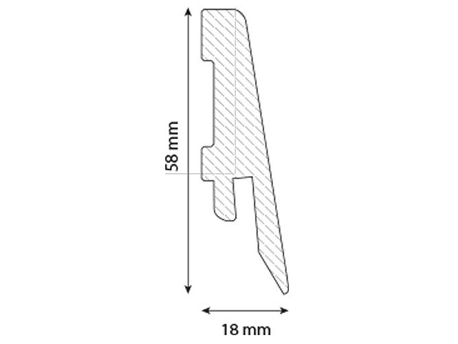 Listwa przypodłogowa wodoodporna SK58 R078 Airflow