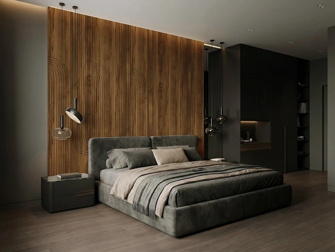 Płyty ścienne MDF Pure Wall Arkadia Dąb Barokowy Bursztynowy K536