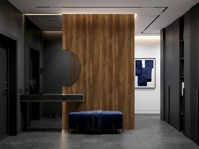 Płyty ścienne MDF Pure Wall Linex Dąb Barokowy Bursztynowy K536