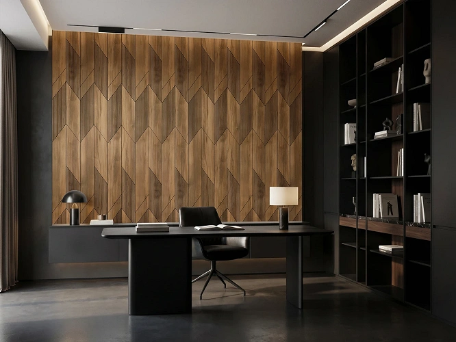 Płyty ścienne MDF Pure Wall Vector Dąb Barokowy Bursztynowy K536