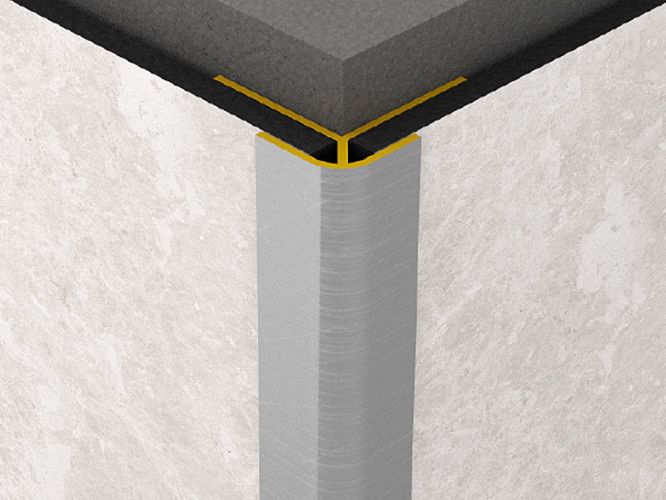 Listwa aluminiowa do płyt wodoodpornych płyt Rocko - narożnik zew. (biały)